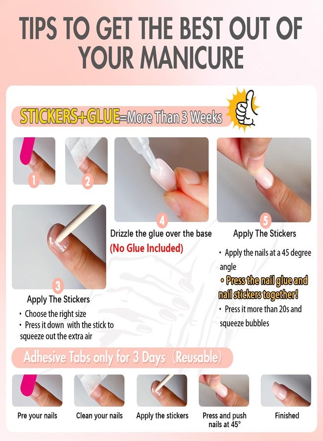 KQueenest Chrome Gold French Tip Press on Nails Short Almond, Natural Nude Fake Nails Press ons, Glazed Bling Glue on Nails Short Stiletto, Gel Stick on Nails for Women Daily Wear, 24 Pcs - Image 5
